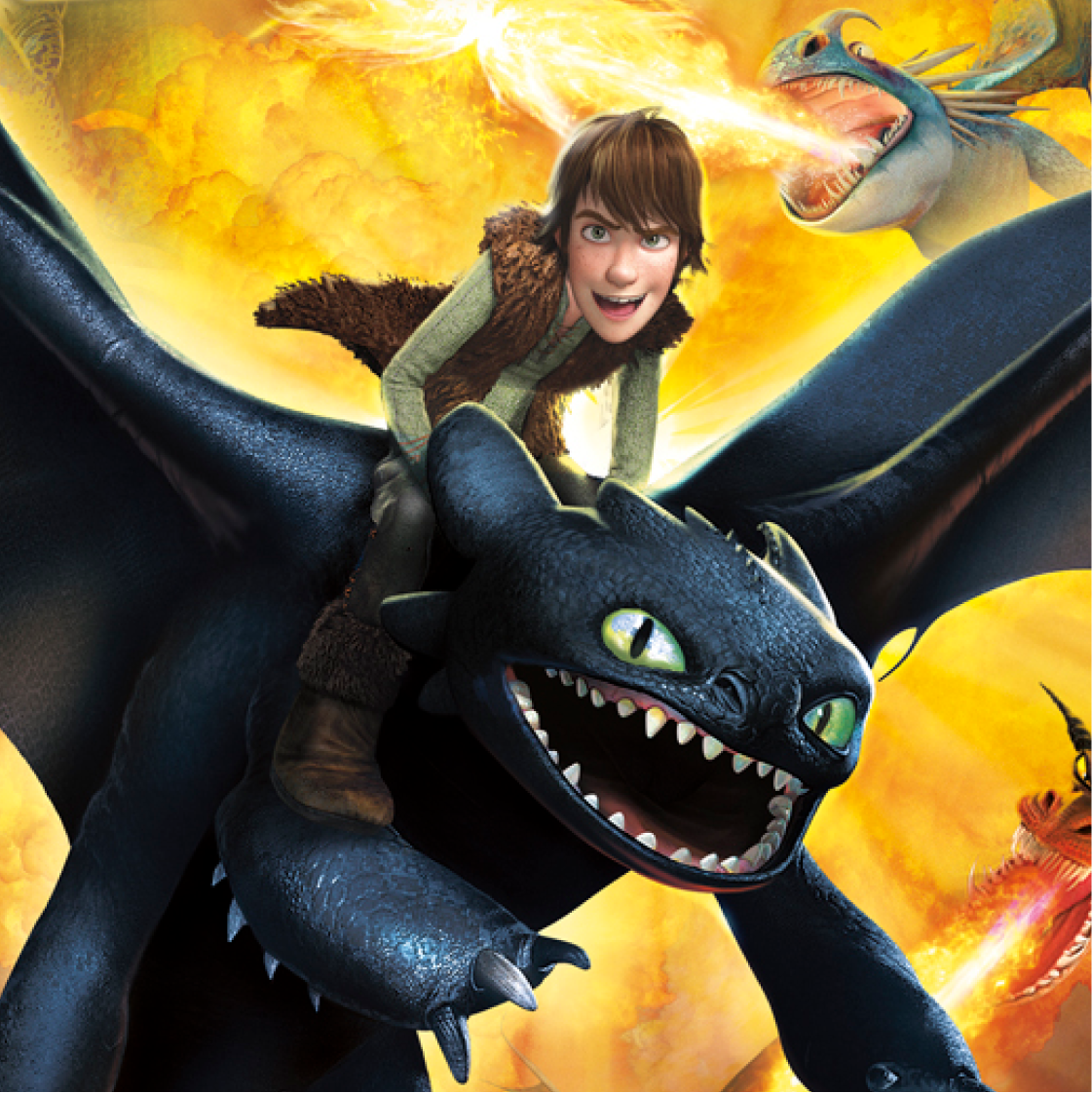 How to Train Your Dragon key art illustration.